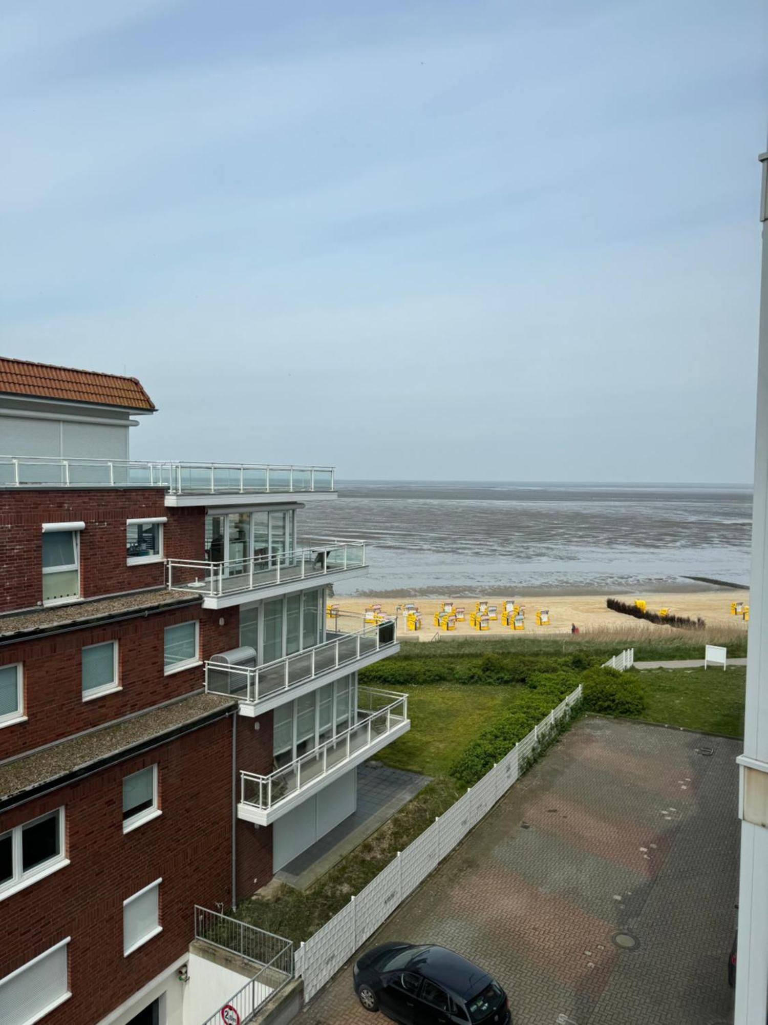 Traumhafte Ferienwohnung - Direkter Meerblick - 50M Zum Strand In Cuxhaven Duhnen In 1A Lage Im Haus Seehuette Exterior foto
